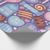 Sweet Valentine Leckerei Muster Geschenkpapier (Ecke)