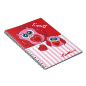 Sweet Valentine Owls Notizblock (Rechte Seite)