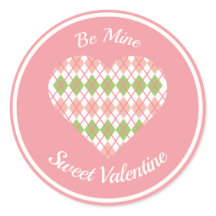 Sweet Valentine Raute Herzrosa und Grün