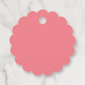 Sweet Valentine Raute hört dunkelrosa Geschenkanhänger (Rückseite)