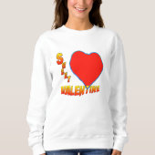 Sweet Valentine Red Heart Women's Raglan T - Shirt (Vorderseite)