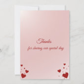 Sweet Valentine’s Birthday Invite – 7th Birthday Dankeskarte (Rückseite)