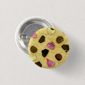 Sweet Valentine - Valentine's Day Candy Pattern Button (Vorne & Hinten)