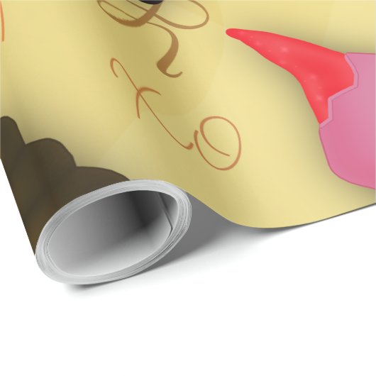 Sweet Valentine - Valentine's Day Candy Pattern Geschenkpapier (Rolleneckpunkt)