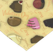 Sweet Valentine - Valentine's Day Candy Pattern Kurzer Tischläufer (Ecke)