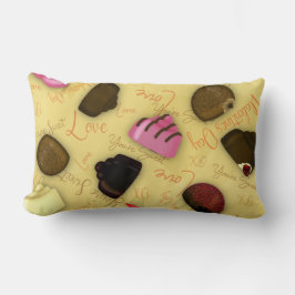 Sweet Valentine - Valentine's Day Candy Pattern Lendenkissen