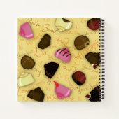Sweet Valentine - Valentine's Day Candy Pattern Notizblock (Rückseite)