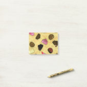 Sweet Valentine - Valentine's Day Candy Pattern Post-it Klebezettel (Auf Schreibtisch)