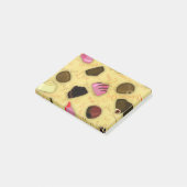 Sweet Valentine - Valentine's Day Candy Pattern Post-it Klebezettel (angewinkelt)