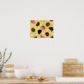Sweet Valentine - Valentine's Day Candy Pattern Poster (Küche)