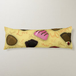 Sweet Valentine - Valentine's Day Candy Pattern Seitenschläferkissen