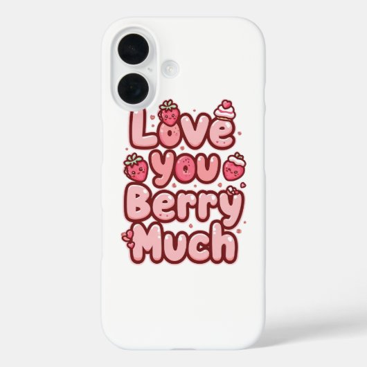 Sweet Valentine's Day Fruit and Cupcake Quote Case-Mate iPhone Hülle (Rückseite)