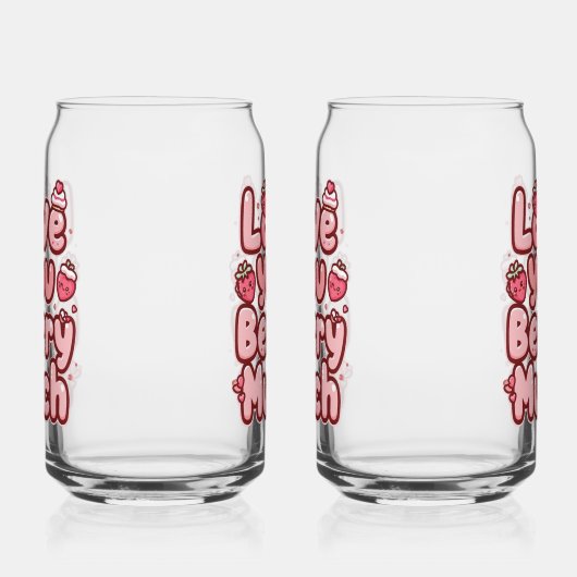 Sweet Valentine's Day Fruit and Cupcake Quote Dosenglas (Links)