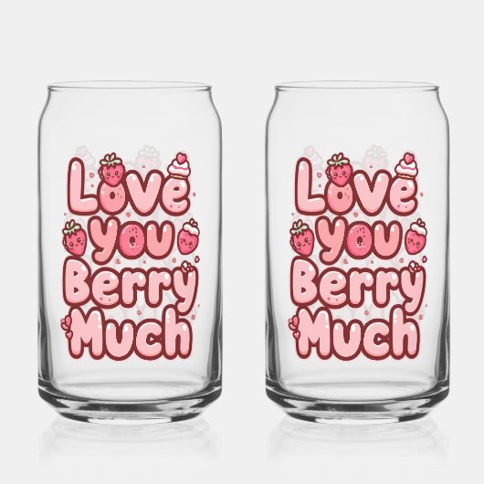 Sweet Valentine's Day Fruit and Cupcake Quote Dosenglas (Rückseite)