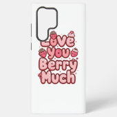 Sweet Valentine's Day Fruit and Cupcake Quote Samsung Galaxy Hülle (Rückseite)