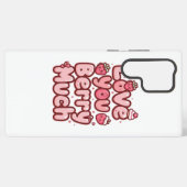 Sweet Valentine's Day Fruit and Cupcake Quote Samsung Galaxy Hülle (Rückseite (Horizontal))