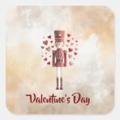 Sweet Valentine's Day Nutcracker Romantic Sticker (Vorderseite)