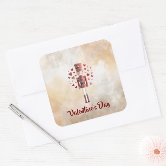 Sweet Valentine's Day Nutcracker Romantic Sticker (Umschlag)