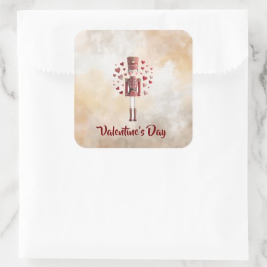 Sweet Valentine's Day Nutcracker Romantic Sticker (Tasche)