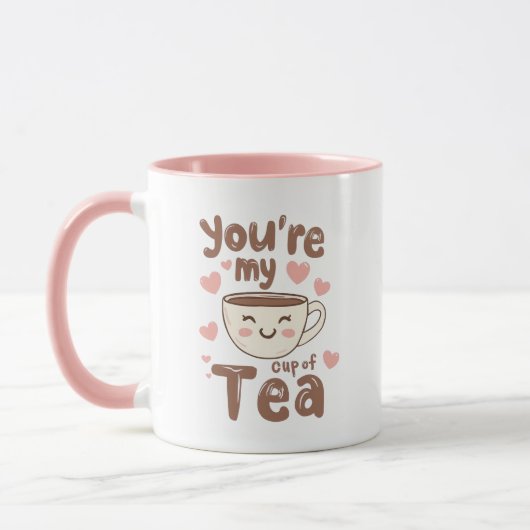 Sweet Valentine's Day Tea Lover Quote Tasse (Links)