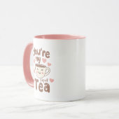 Sweet Valentine's Day Tea Lover Quote Tasse (Vorderseite Links)