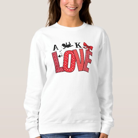 Sweet Valentine's Liebe Cupid Sweatshirt (Vorderseite)
