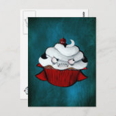 Sweet Vampire Cupcake Postkarte (Vorne/Hinten)