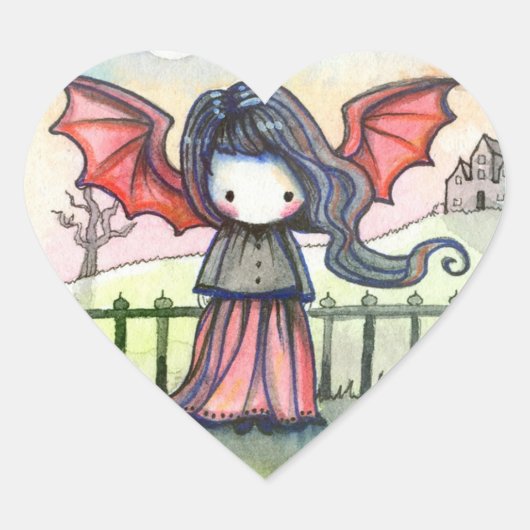 Sweet Vampire Whimsical Stickers (Vorderseite)