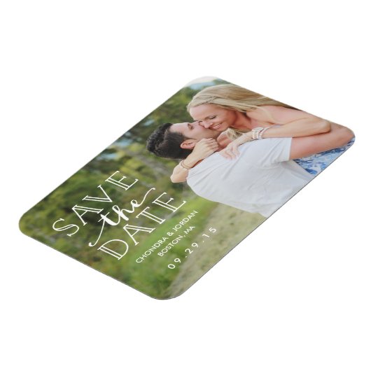 Sweet Verlobung Overlay | Datum speichern Magnet (Linke Seite)