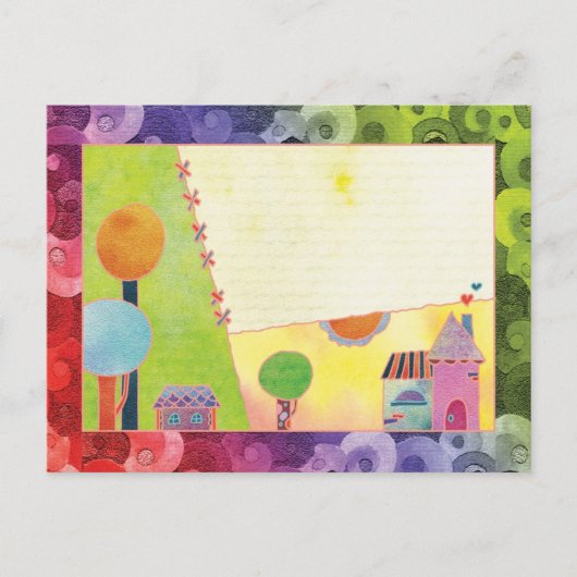 Sweet Village Blank Postkarte (Vorderseite)
