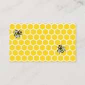 Sweet Vintag Bumblebee Diaper Raffle Baby Dusche Begleitkarte (Rückseite)