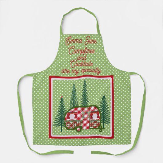 Sweet Vintag Camper Trailer Urlaub Schürze (Vorderseite)