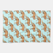 Sweet Vintag Fox Baby Dusche Geschenke Geschirrtuch (Horizontal)