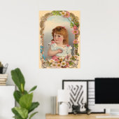 Sweet Vintag Girl Poster (Heimbüro)