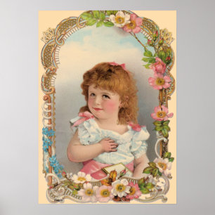 Sweet Vintag Girl Poster