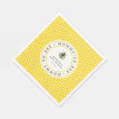 Sweet Vintag Mommy-to-Bee Baby Dusche Serviette (Ecke)
