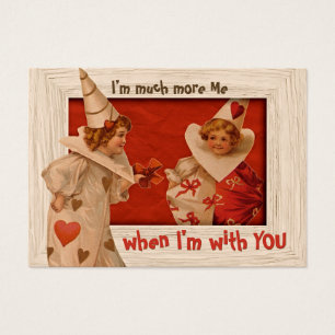 Sweet Vintag Pierrot CC0659 Valentine Gift Tag