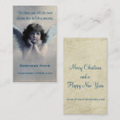 Sweet Vintage Christmas Angel Visitenkarte (Vorne/Hinten)