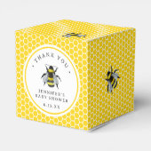 Sweet Vintage Mama-to-Bee-Gelbe Babydusche Geschenkschachtel (Rückseite)