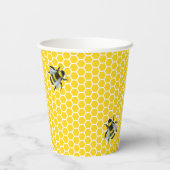 Sweet Vintage Mama-to-Bee-Gelbe Babydusche Pappbecher (Rückseite)