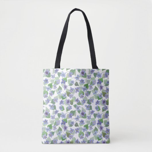 Sweet Violet Watercolor Tasche (Vorderseite)