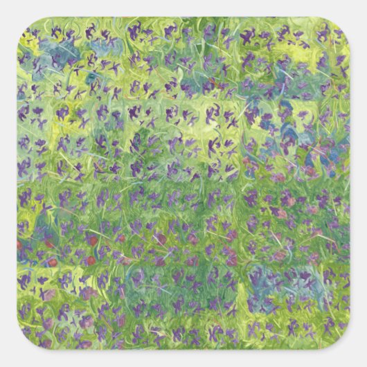 Sweet Violets 2012 Quadratischer Aufkleber (Vorderseite)