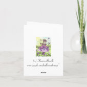 Sweet Violets Blank Note Card Karte (Rückseite)