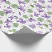 Sweet Violets Gift Wrap Geschenkpapier (Ecke)