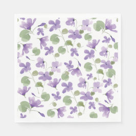Sweet Violets Luncheon Napkin Serviette