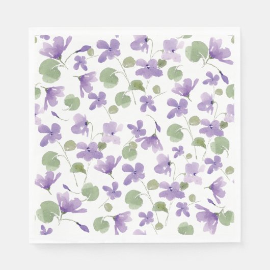 Sweet Violets Luncheon Napkin Serviette (Vorderseite)