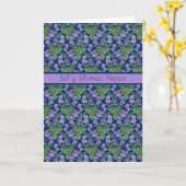 Sweet Violets Mother's Day Card: Walisische Grußka Karte (Gelbe Blume)