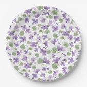 Sweet Violets Party Plate Pappteller (Vorderseite)