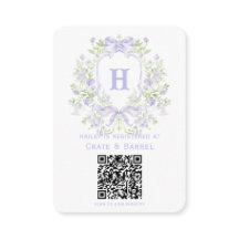 Sweet Wappen mit Lavender Bows Geschenkregistrieru