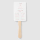 Sweet Wappen Monogram Wedding Program Fächer (Rückseite)